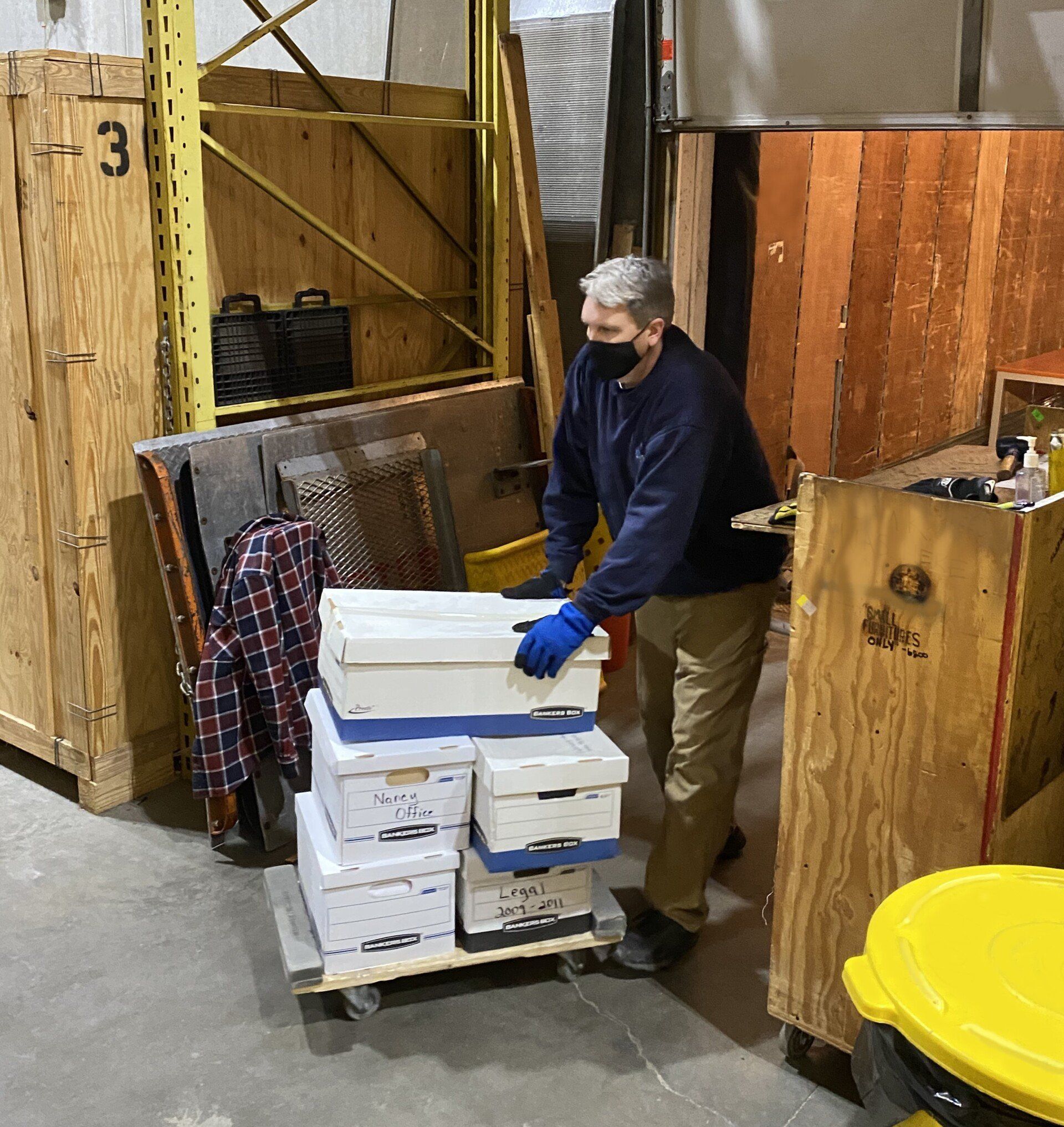 Boxes On The Floor Dolly — Minneapolis, MN — Bester Bros Transfer & Storage Co