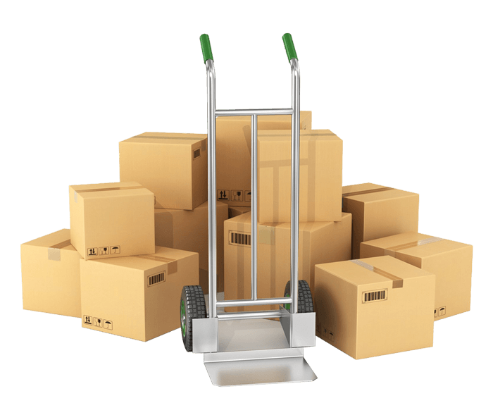 Boxes Beside The Hand Truck — Minneapolis, MN — Bester Bros Transfer & Storage Co