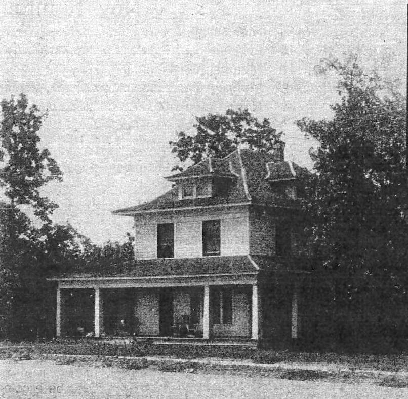 Sepia photo of chapel from 1933 Holman Howe Funeral Homes