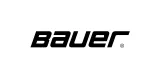 A black and white logo for bauer on a white background.