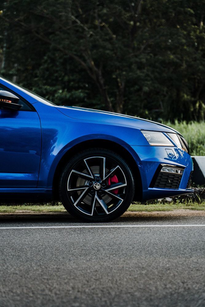 Blue European Car — Brake Specialists in Gold Coast