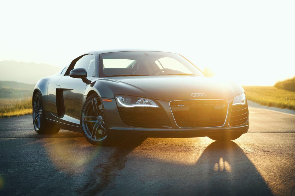 Audi Vehicle With Sun Rays Background — Brake Specialists in Molendinar, QLD