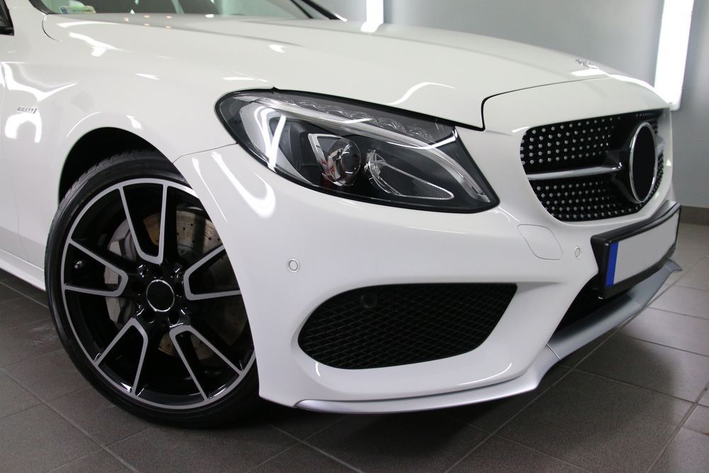 White Mercedes-Benz Car — Brake Specialists in Gold Coast