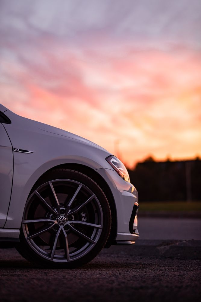 Volkswagen Car With Sunset Background — Brake Specialists in Gold Coast