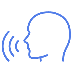 Speaking head icon