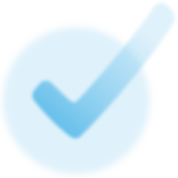 blue check mark