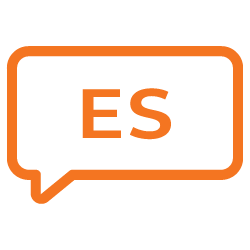 ES in speech bubble