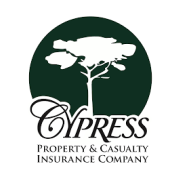 The logo for cypress property and casualty insurance company