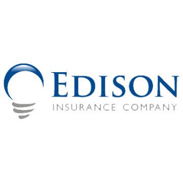 The edison insurance company logo has a light bulb on it