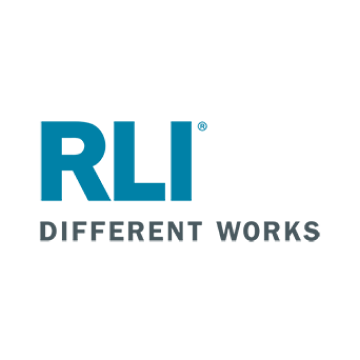 The logo for rli different works is blue and white on a white background.