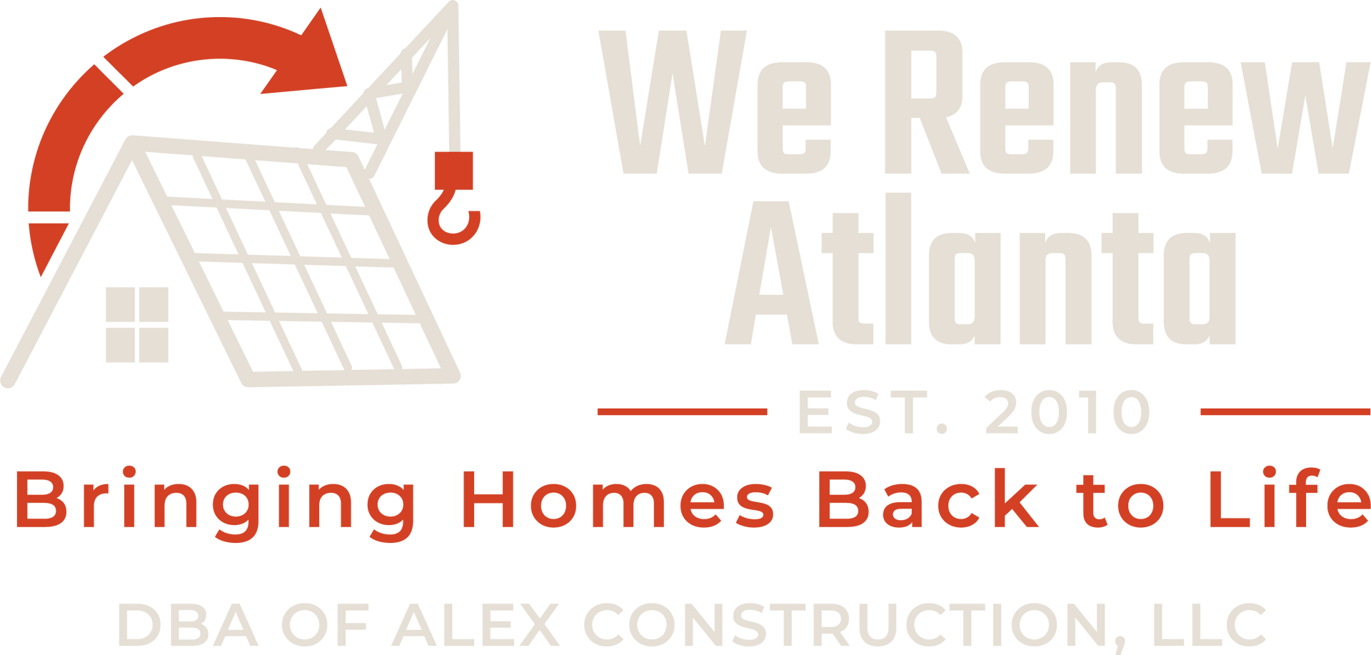 The logo for we renew atlanta bringing homes back to life.