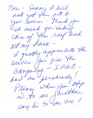 Brand new roof success in North County