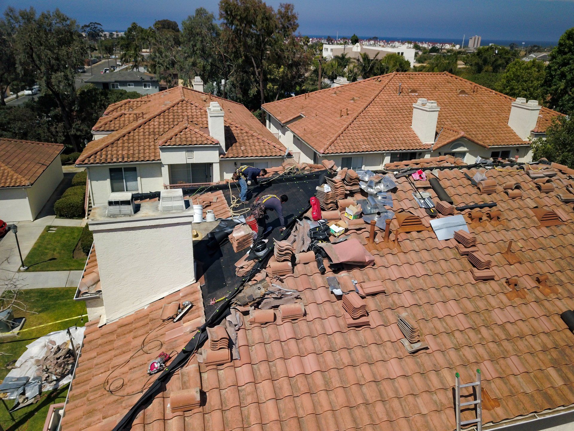 New roof progress photo Carlsbad