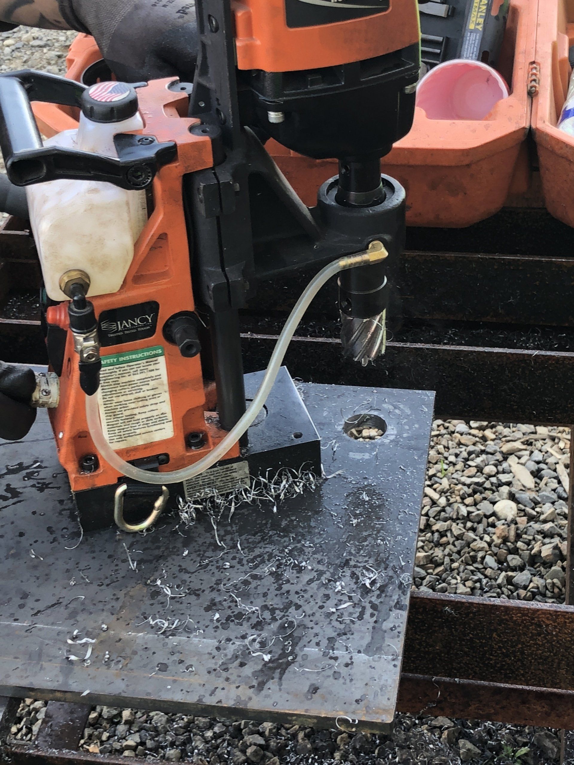 field stud welding, jobsite stud welding, jsw stud rails, embeds, psr rails, punching shear connectors, punching shear rails