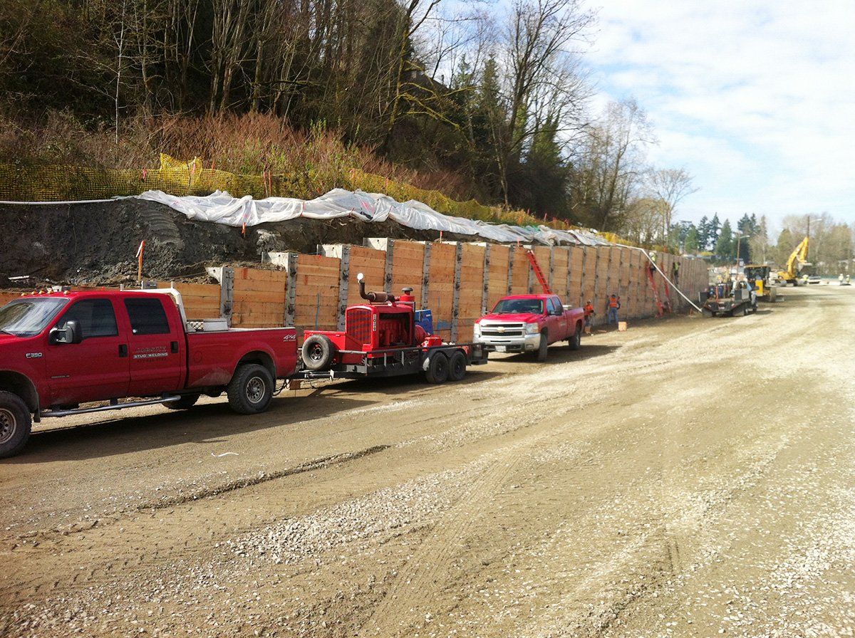 field stud welding, jobsite stud welding, jsw stud rails, embeds, psr rails, punching shear connectors, punching shear rails