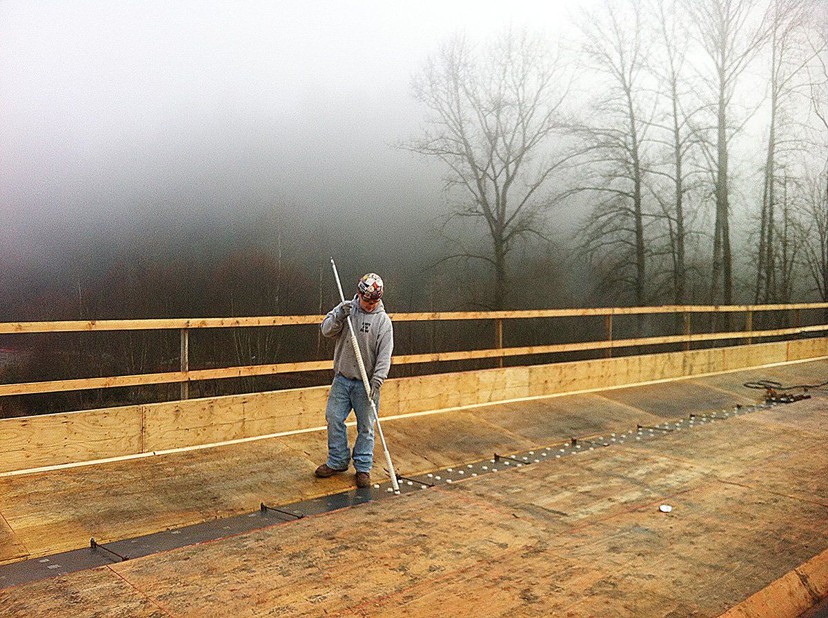 field stud welding, jobsite stud welding, jsw stud rails, embeds, psr rails, punching shear connectors, punching shear rails