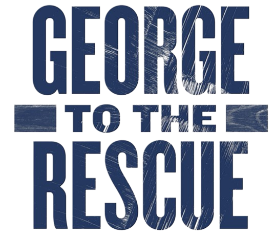 George to the rescue logo on a white background