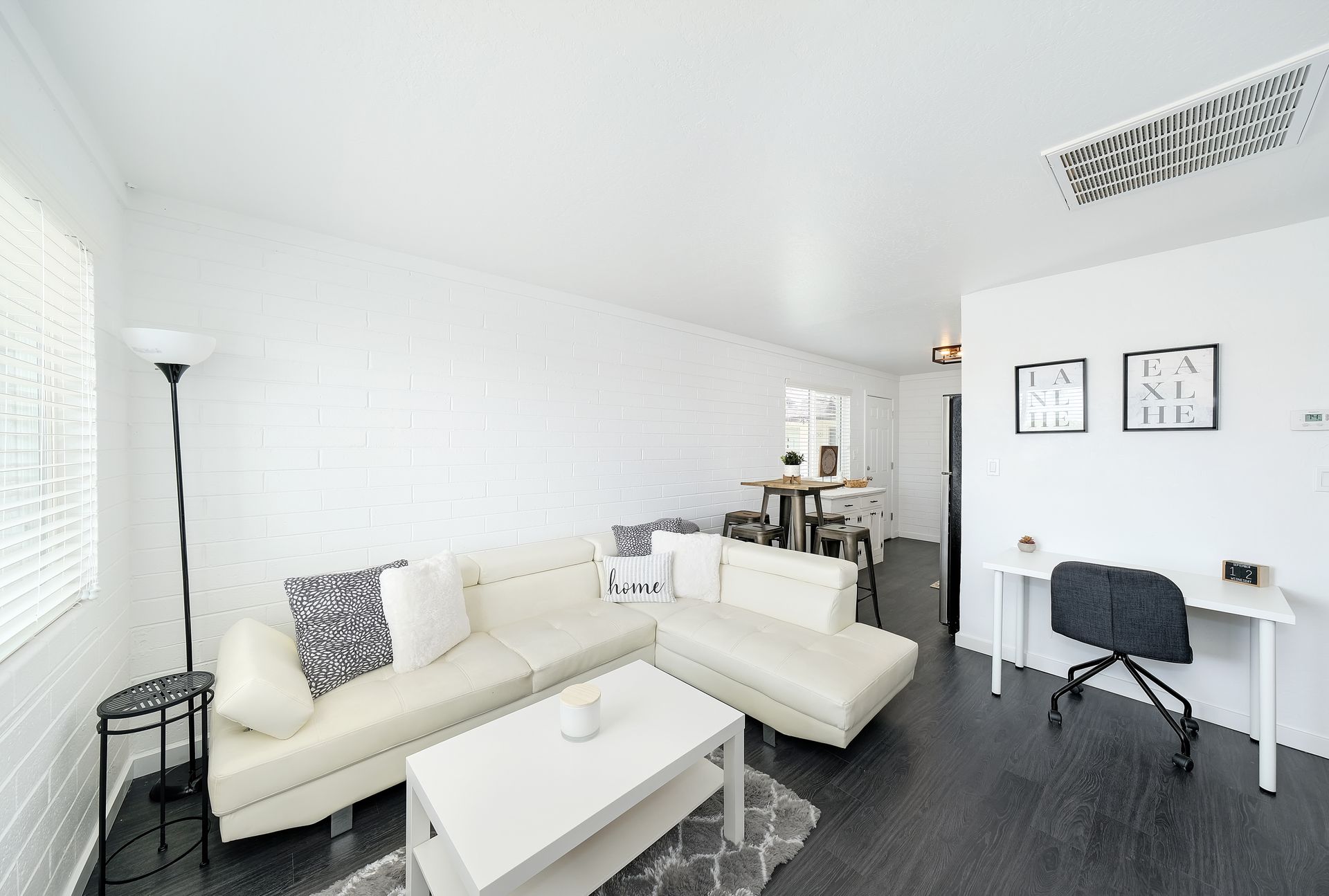 furnished living room