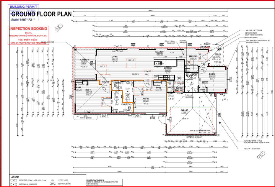 A floor plan of a house with the words ground floor plan on it