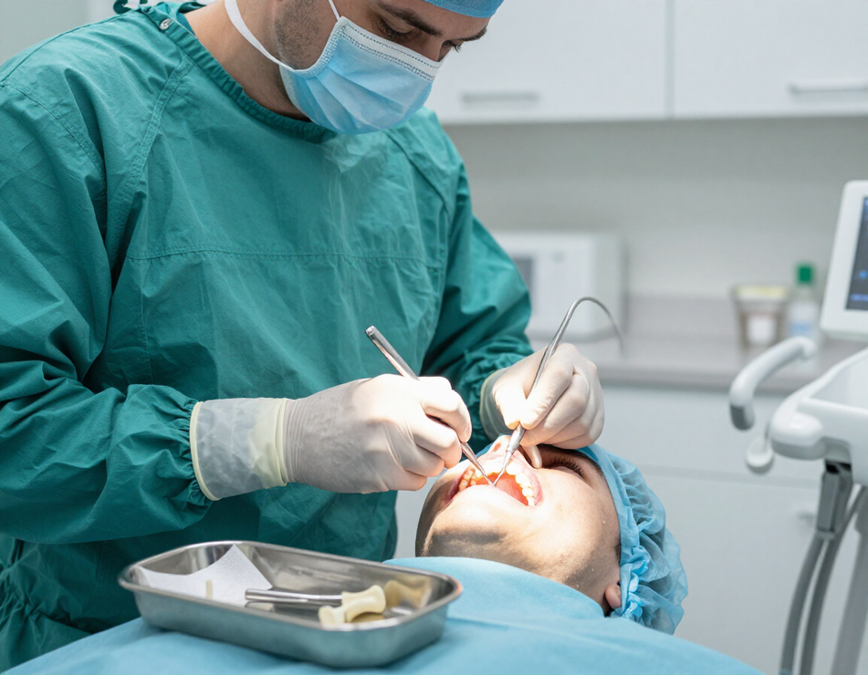 Dentista con scansione 3D