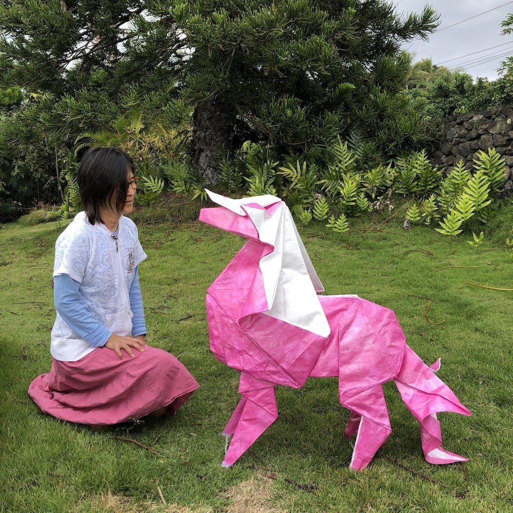 super-sized origami pony
