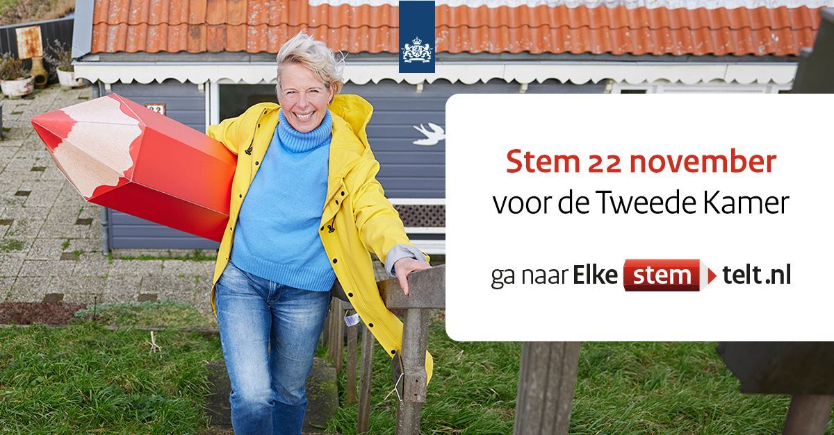 Foto van vrouw op dijk met stempotlood