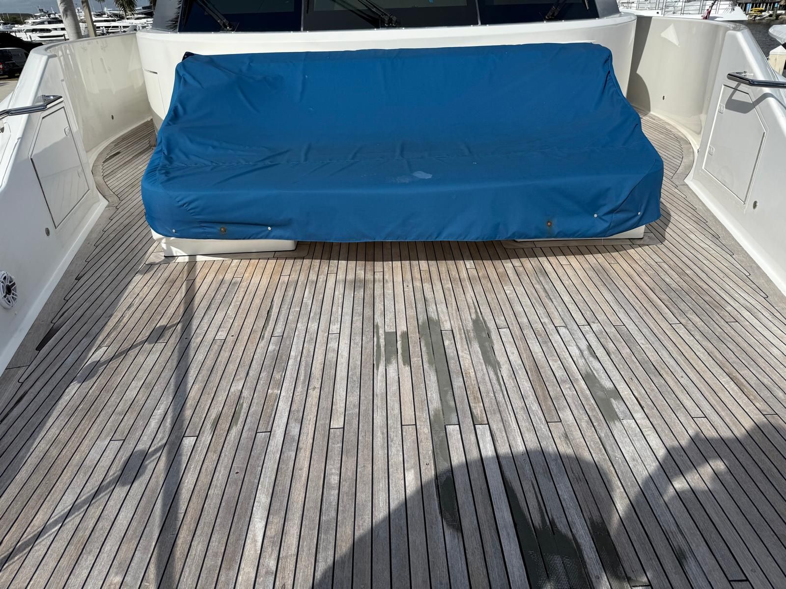 Fifteen years ago, this 14mm teak deck was installed on a new vessel. 