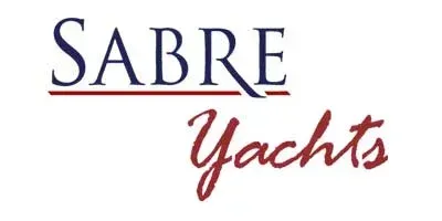 Sabre Yachts logo: Representing Maine craftsmanship, known for luxury yachts with teak decks crafted by Teakdecking Systems