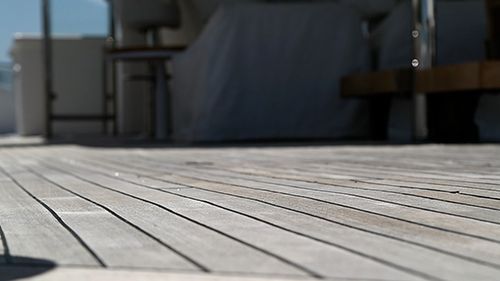 Teak and Wood expands and contract with changes in weather .