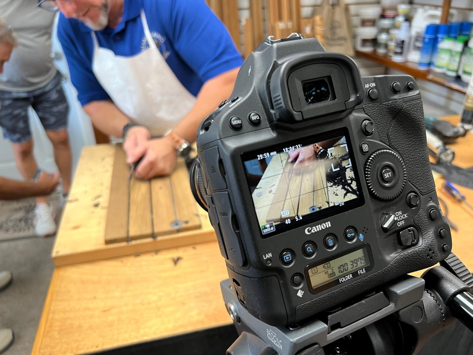 Teakdecking Systems demonstration videos filming process