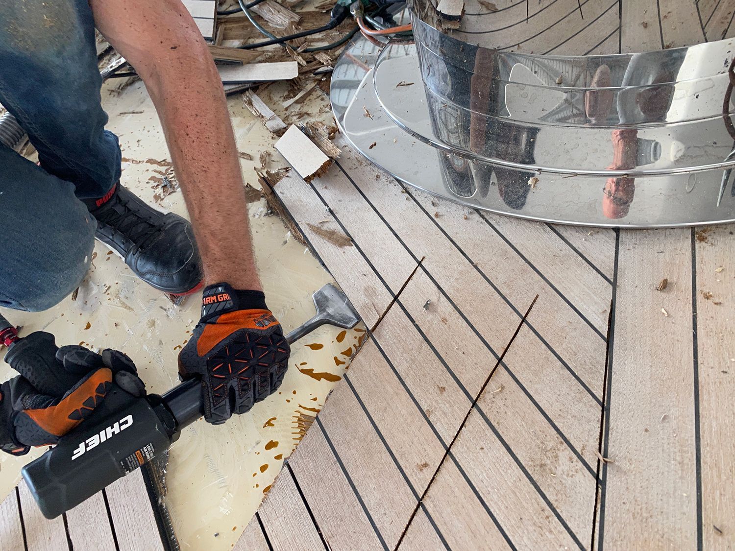 Teak Deck Removal