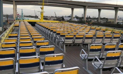 Teakdecking Systems Composite Decking installed on a ferry boat, ensuring durability and low maintenance in marine conditions