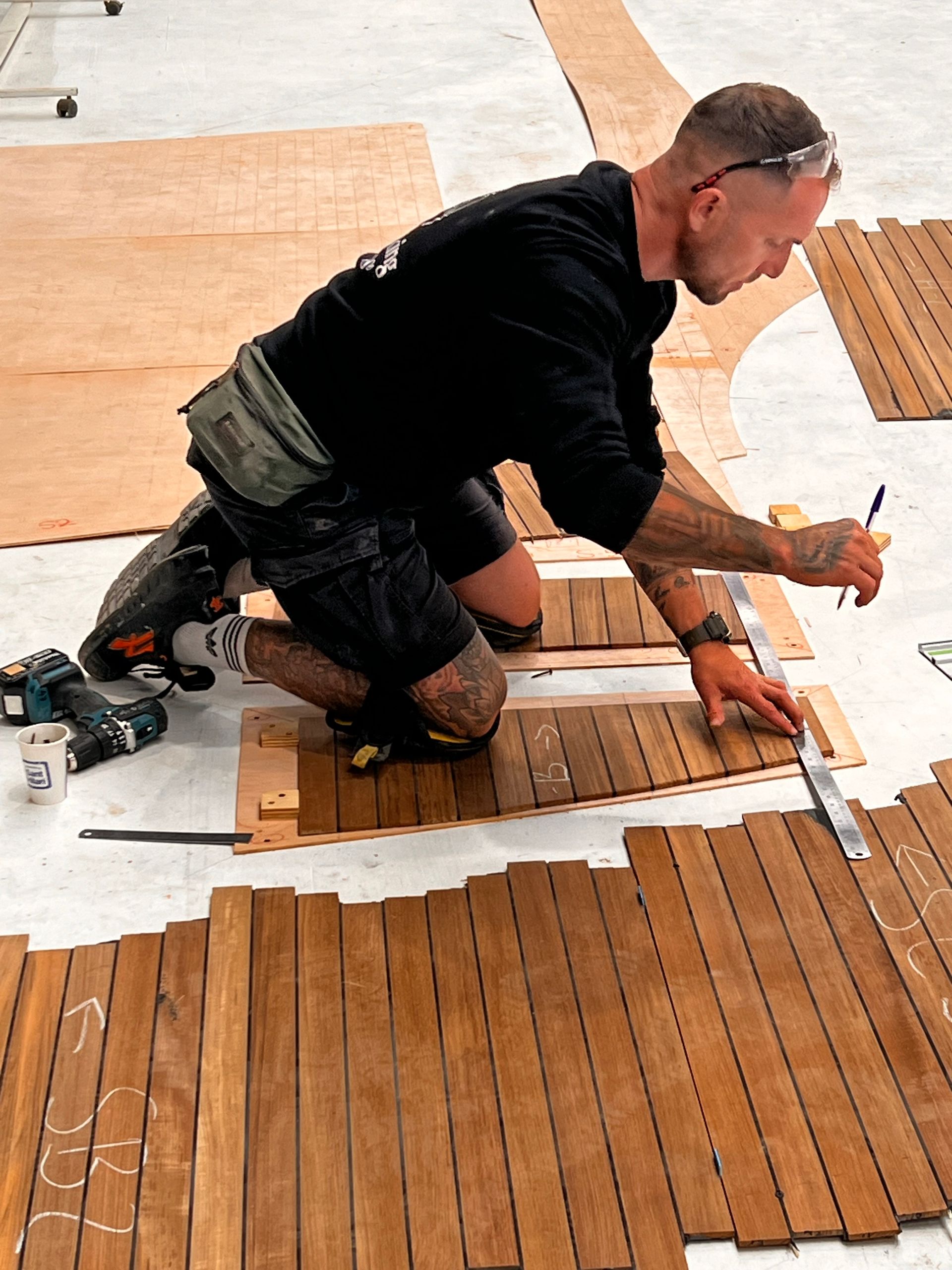 Explore career opportunities  as a Deck carpenter working with teak deck at Teakdecking Systems Sarasota facility