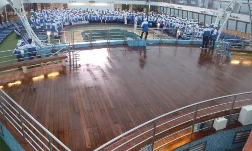 Teakdecking Systems crafting teak decks on large commercial vessels, including cruise ships, with unmatched expertise