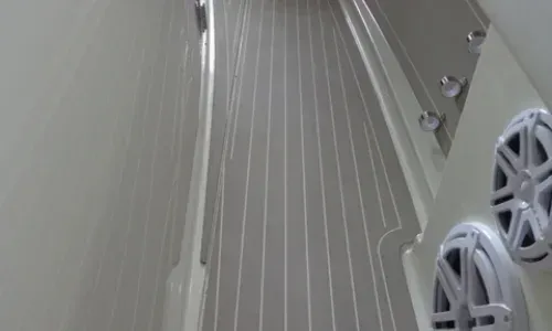 Composite deck offering durability and low maintenance, ideal for modern marine and outdoor applications