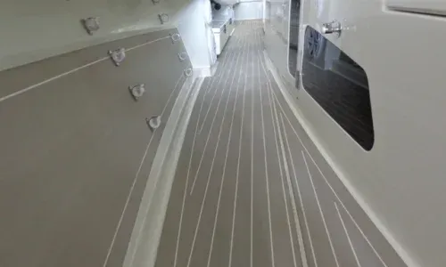 Teakdecking Systems composite side decking, offering durable and stylish solutions for modern marine environments