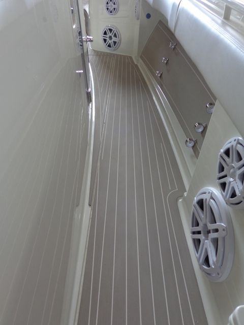 Composite deck offering durability and low maintenance, ideal for modern marine and outdoor applications