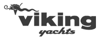 Viking Yachts logo: Representing excellence in sportfishing yachts, featuring teak decks crafted by Teakdecking Systems