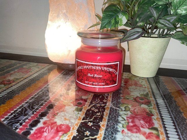 Scented Red Candle