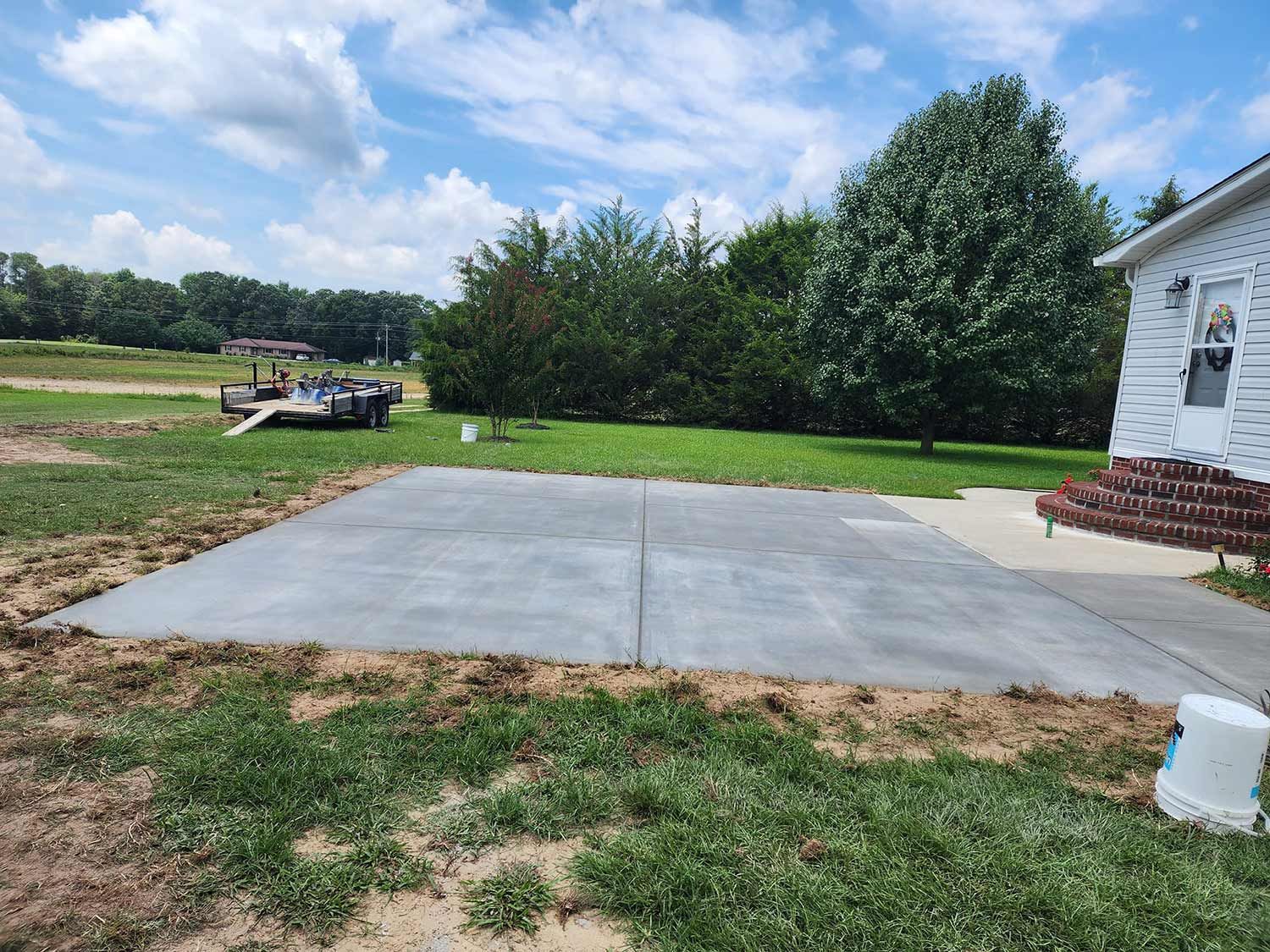 Installed Concrete Pads — Kinston, NC — Hugo's Concrete LLC