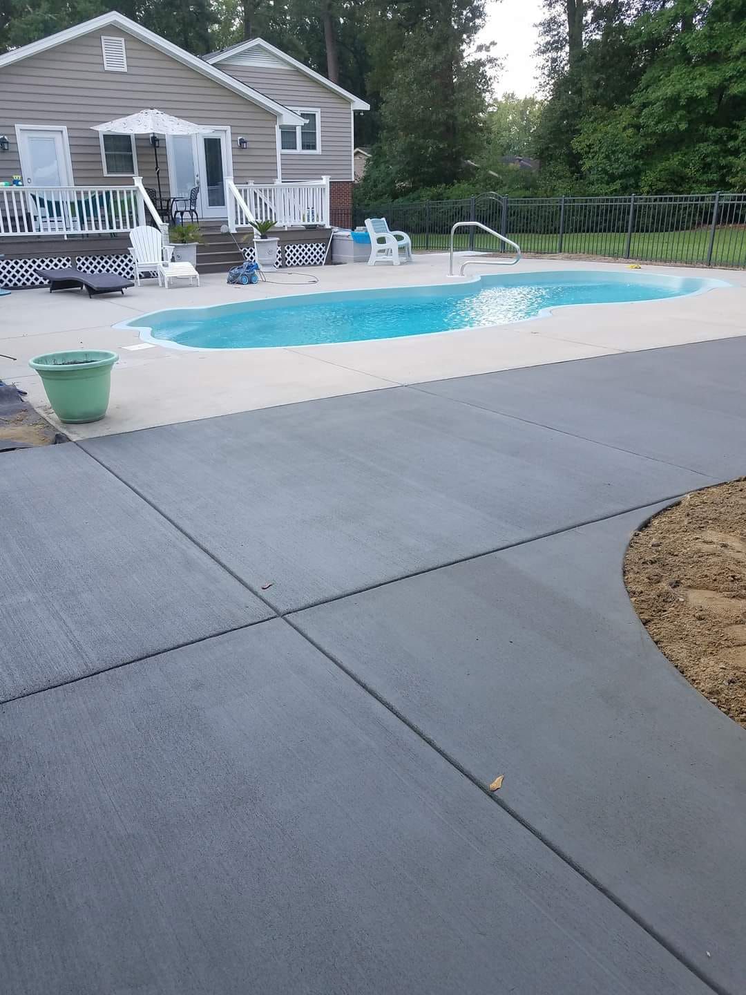Pool and Concrete Floor — Kinston, NC — Hugo's Concrete LLC