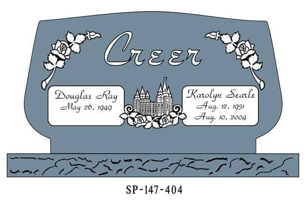 Custom Markers 5 — Monuments in Springville, UT