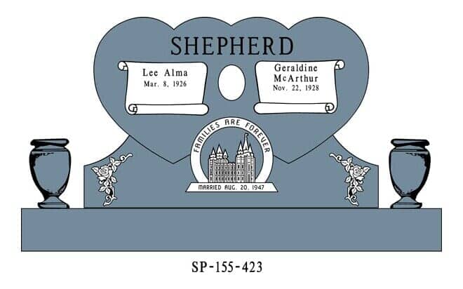 Custom Markers 8 — Monuments in Springville, UT