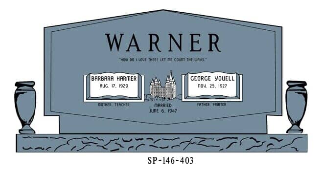 Custom Markers 9 — Monuments in Springville, UT