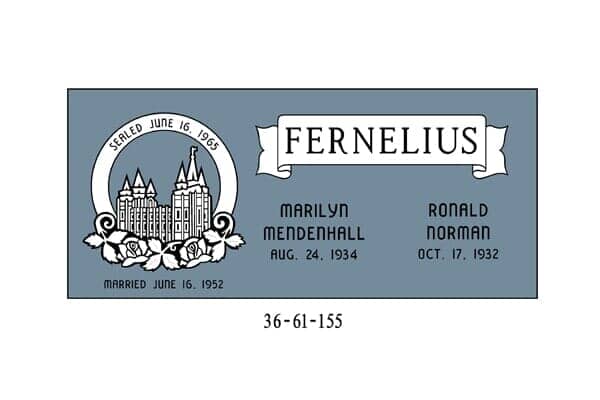 Gravestone with the name 