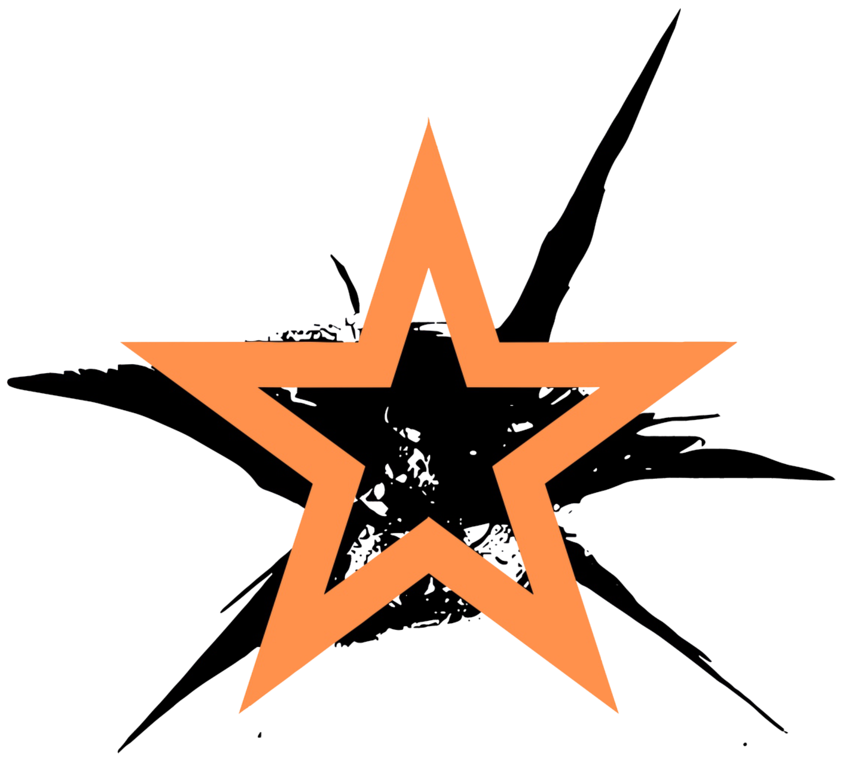 Auto Glass Stars Logo of a star over a windshield chip.