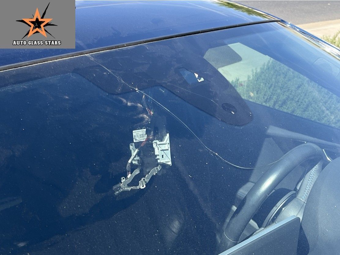 Damaged windshield with cracks in Queen Creek, AZ