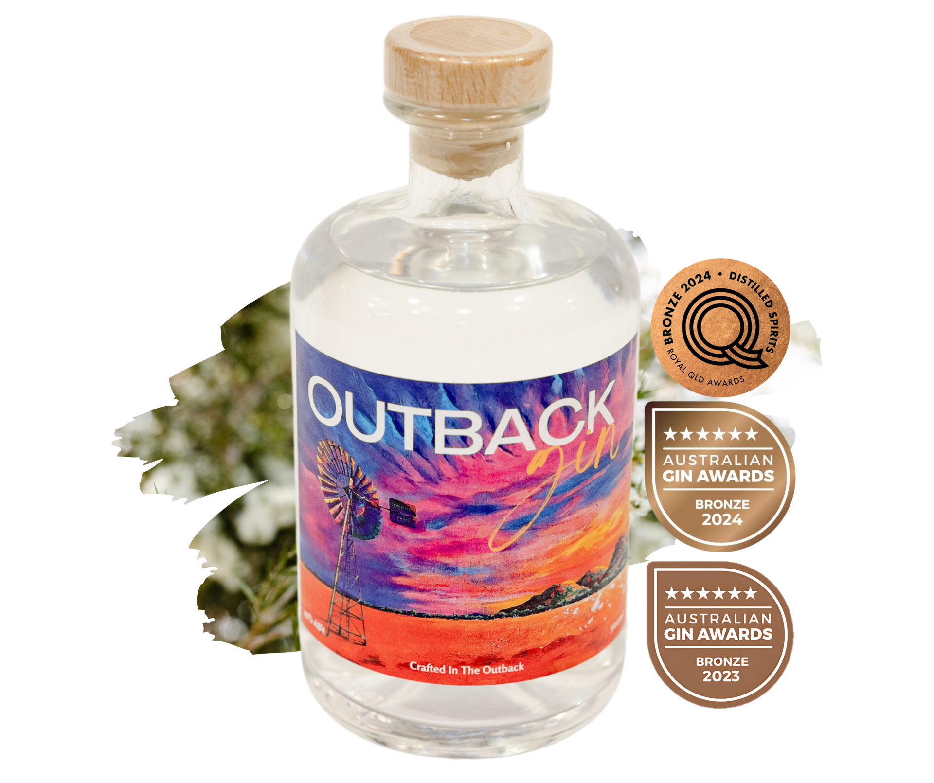 A bottle of Outback Gin.