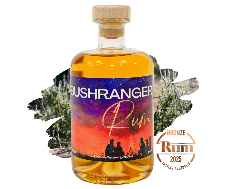 A bottle of Bushranger Rum.