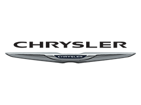 The chrysler logo is shown on a white background.